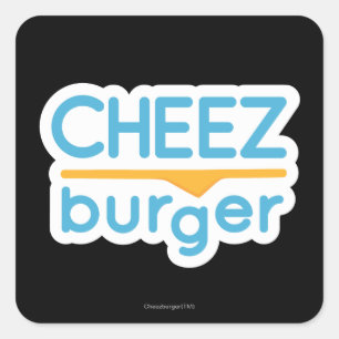 Cheezburgerのロゴ(色) スクエアシール