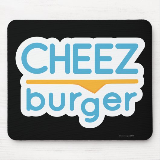 Cheezburgerのロゴ(色) マウスパッド (正面)