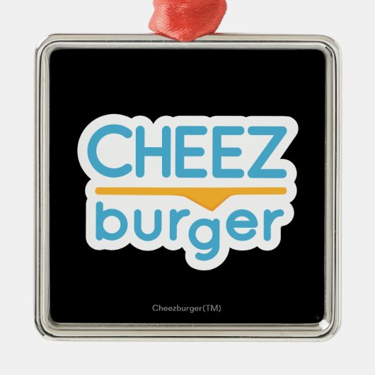 Cheezburgerのロゴ(色) メタルオーナメント (正面)