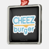 Cheezburgerのロゴ(色) メタルオーナメント (左)
