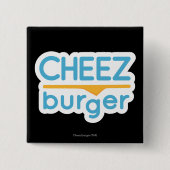 Cheezburgerのロゴ(色) 缶バッジ (正面)