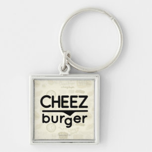 Cheezburgerのロゴ(黒) キーホルダー