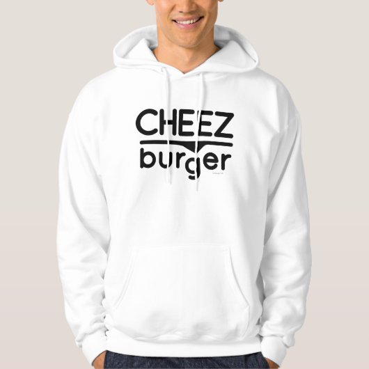 Cheezburgerのロゴ(黒) パーカ (正面)
