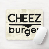 Cheezburgerのロゴ(黒) マウスパッド (マウス)