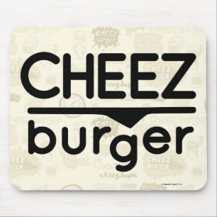 Cheezburgerのロゴ(黒) マウスパッド