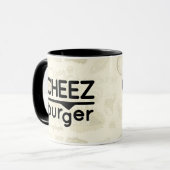 Cheezburgerのロゴ(黒) マグカップ (正面左)