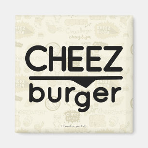 Cheezburgerのロゴ(黒) マグネット
