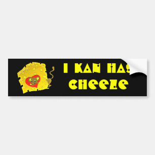 cheezeはlove バンパーステッカー