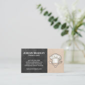 Chefの帽子とツール |料理器具 名刺 (スタンド正面)