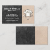 Chefの帽子とツール |料理器具 名刺 (正面/裏面)