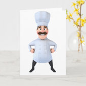 Chefの挨拶状 カード (黄色い花)