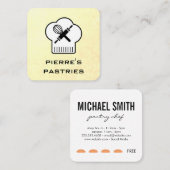 Chefパンチカード（黄色） ロイヤリティカード (正面/裏面)