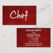 Chef名刺 名刺 (正面/裏面)