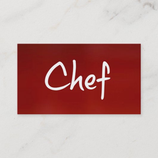 Chef名刺 名刺 (正面)