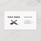 Chef名刺 名刺 (裏面)