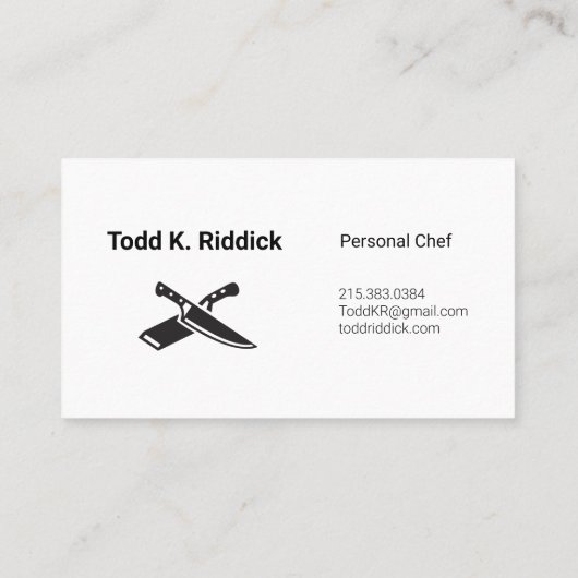 Chef名刺 名刺 (裏面)