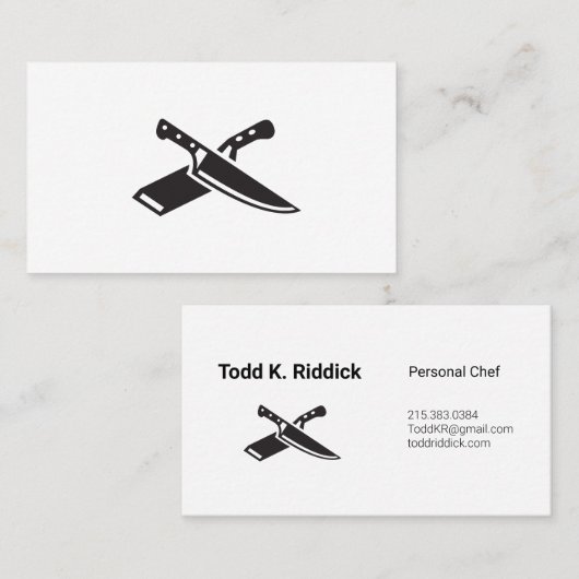 Chef名刺 名刺 (正面/裏面)