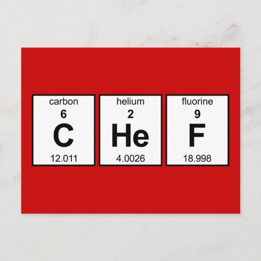 CHeF周期表 ポストカード (正面)