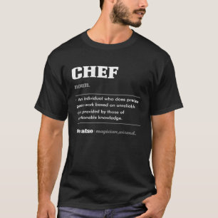 CHEF定義Tシェフ贈答料理おもしろいキリスト Tシャツ