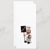 Chef調理師- WELCOMEメニューカード メニュー (正面/裏面)