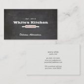 Chef、転がのPinロゴクールヴィンテージ 名刺 (正面/裏面)