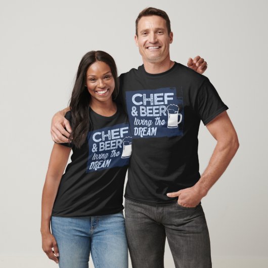 Chef and beer living the cake birthday  tシャツ (ユニセックス)