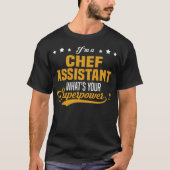Chef Assistant donuts restaurant Tシャツ (正面)