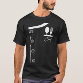 Chef bird astronaut cook tシャツ (正面)