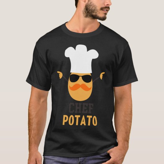 chef birthday boy funny gourmet tシャツ (正面)