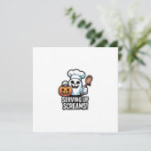 Chef Boo – Spooky Cute Halloween Ghost Spoon 招待状 (スタンド正面)