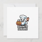 Chef Boo – Spooky Cute Halloween Ghost Spoon 招待状 (裏面)