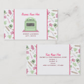 Chef Caterer名刺-キッチンパターン 名刺 (正面/裏面)