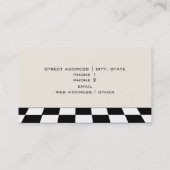 Chef/Caterer名刺-赤料理ポット 名刺 (裏面)