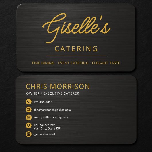 Chef Catering Business Card 名刺
