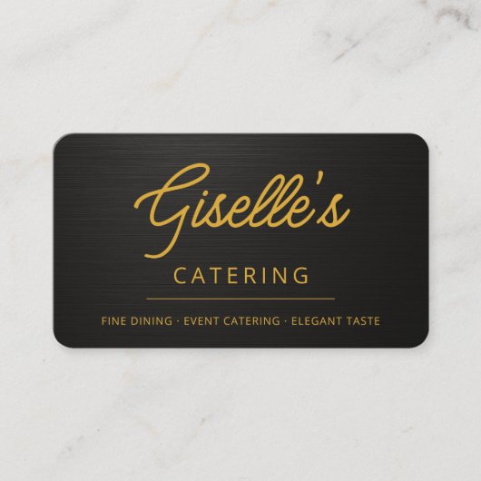 Chef Catering Business Card 名刺 (正面)