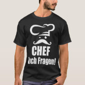 Chef Chef Chef donut party astronaut pirate chef Tシャツ (正面)