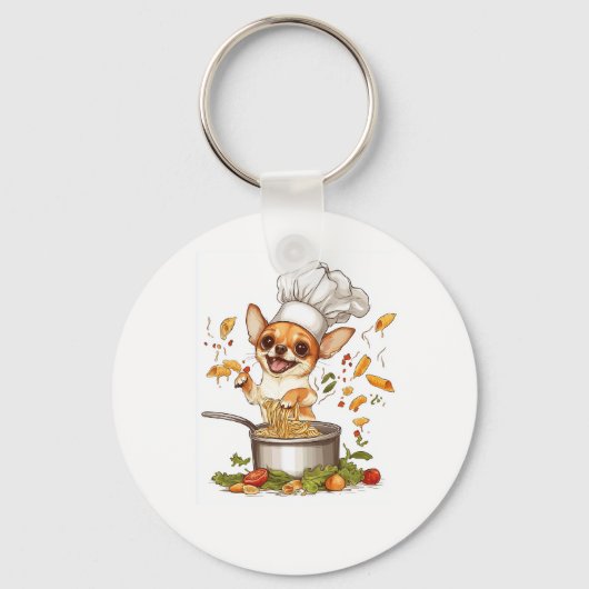 Chef Chihuahua � Culinary Dog Master キーホルダー (正面)