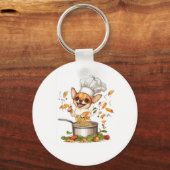 Chef Chihuahua � Culinary Dog Master キーホルダー (正面)