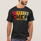Chef colorful funny pampered chef  tシャツ (正面)