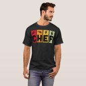 Chef colorful funny pampered chef  tシャツ (正面フル)