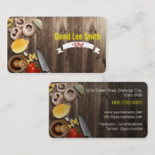 Chef / Cook service / Cooking Instructor 名刺 (正面/裏面)