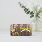 Chef / Cook service / Cooking Instructor 名刺 (スタンド正面)