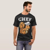 Chef Cooking Funny Culinary Kitchen space theme  8 Tシャツ (正面フル)
