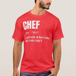 Chef Definition Chef amp調理師ギフトおもしろい料理 Tシャツ