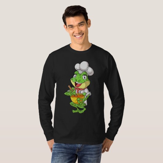 Chef Frog  Boiling Frog Tシャツ (正面フル)