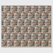 Chef Golden Retriever Puppy Baking ラッピングペーパー (フラット)