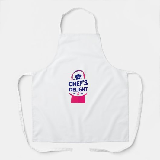 Chef-Grade Cooking Apron with Pockets – Unisex Kit エプロン (正面)