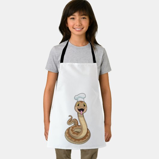 Chef hatとの調理師としてのヘビ エプロン (インサイチュ)
