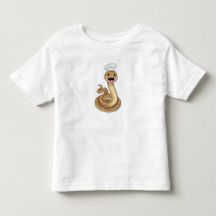 Chef hatとの調理師としてのヘビ トドラーTシャツ