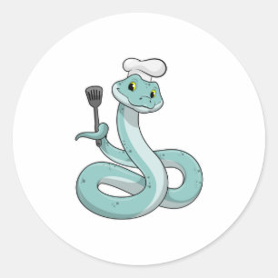 Chef hatとの調理師としてのヘビ ラウンドシール